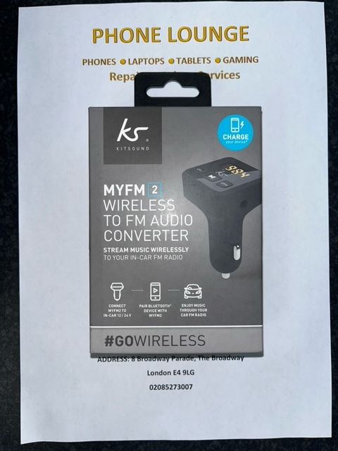 Kitsound Bluetooth Wireless FM Transmitter