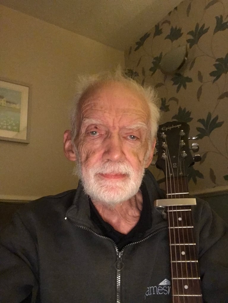 Care home guitar player 