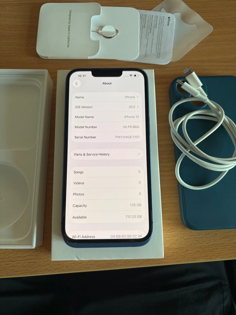 Apple iPhone 13 – 128GB – Blue – Unlocked – Good Condition