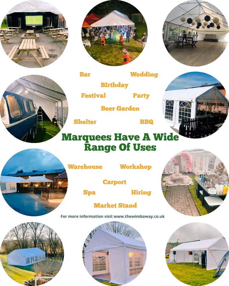 Brand New Marquee 4x6 4x8m 5x10 6x12 & 7x14m Heavy-Duty PE/PVC Party Tent Gazebo – Available Now!