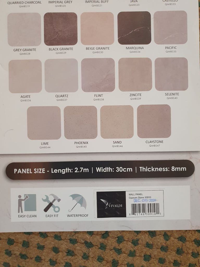image for 8 x bathroom / shower panel's 'new in packaging' 