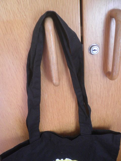 Tote Bag Shopping Bag Reusable – Black Cotton Printed