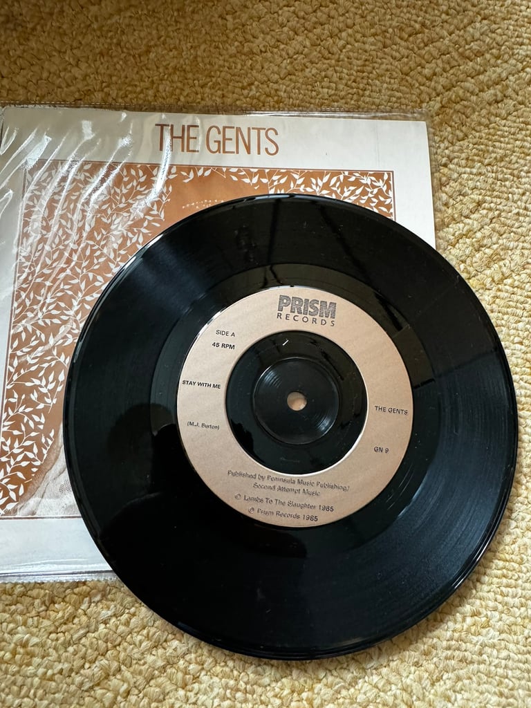 The Gents- Stay With Me 7” Single Original Vinyl Record Mod Revival 