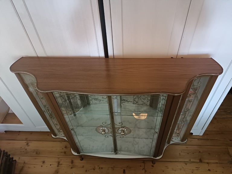 Large Antique glass wooden cabinet. Great condition 