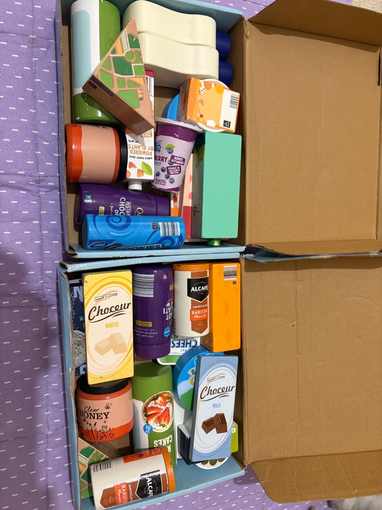 image for Aldi wooden grocery sets 