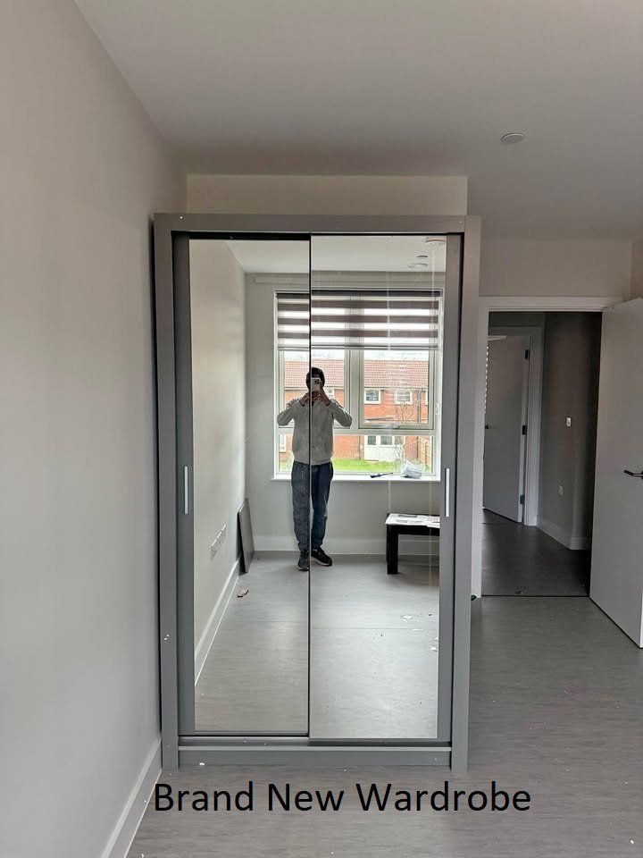 ]] Get It Today = 120cm Berlin Wardrobe | 2 Sliding Door wardrobe | For Sale ]]
