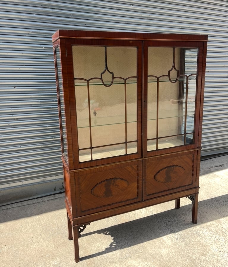 image for Wooden glass display cabinet 