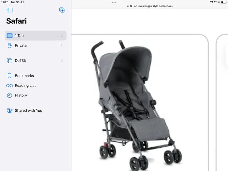 John Lewis stroller