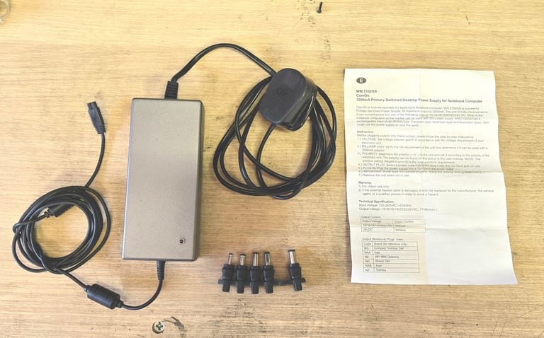 image for Laptop Switching Power Supply from 15-24 volts, 3.5 amps, Great Condition