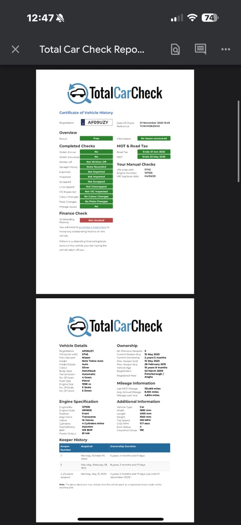 NISSAN NOTE 1.6 TEKNA AUTOMATIC SAT NAV REVERSE SENSORS 