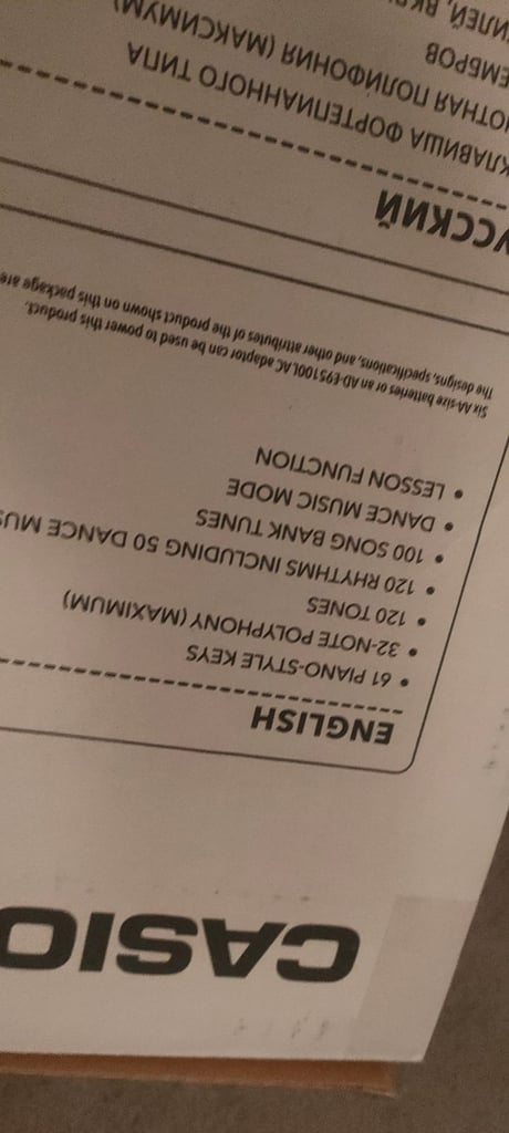 Electric keyboard Casio CTK1500