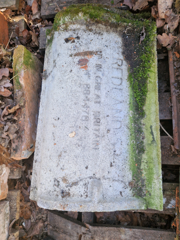 4 Redland concrete roof tiles 16 1/4 × 11 
