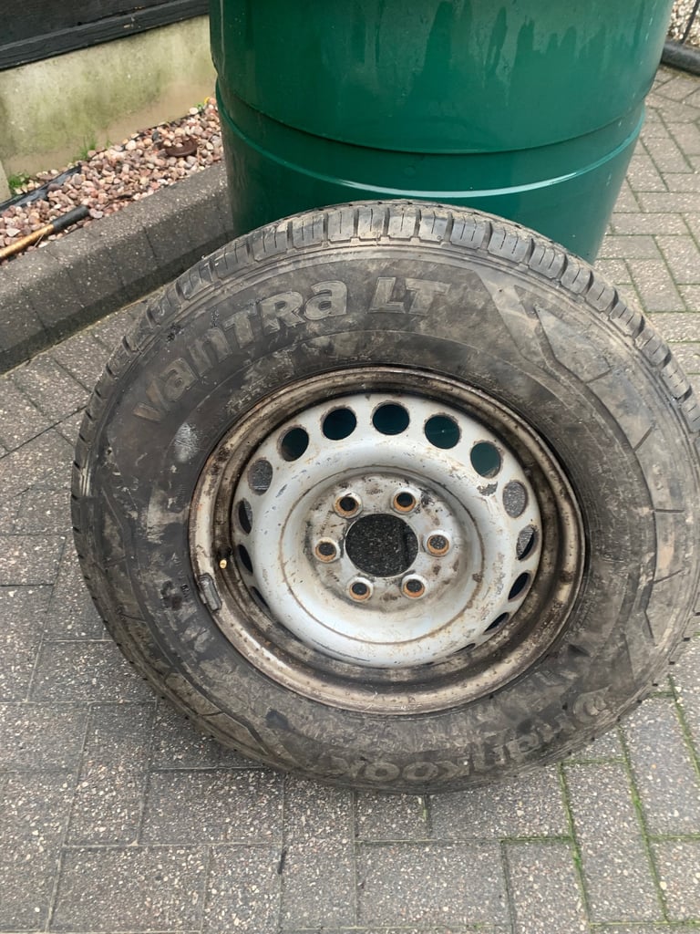 Sprinter wheel with nearly new tyre 225/75/16 