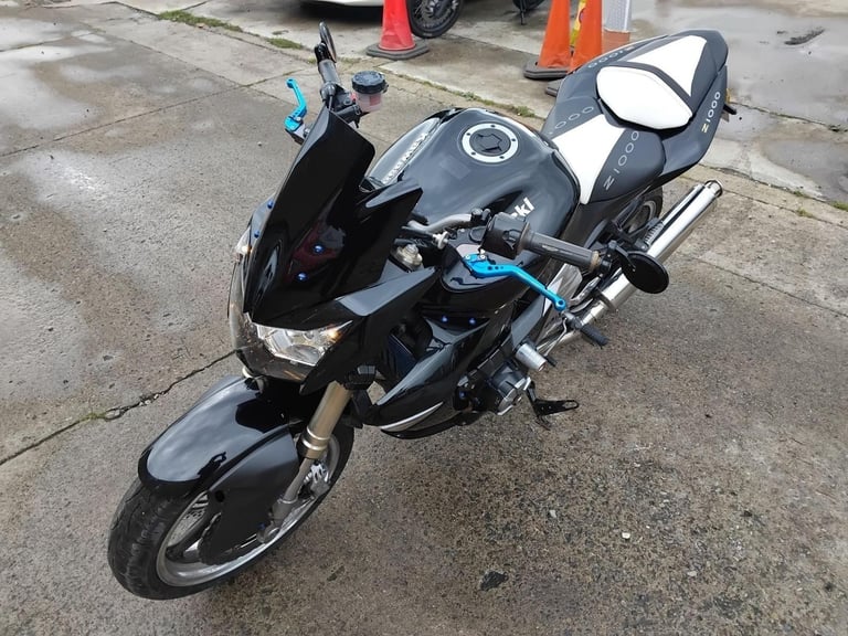 2008 08 KAWASAKI ZR 1000 B7F Z1000 Z NEW MOT CLEAN BLACK NAKED MUSCLE ZR1000