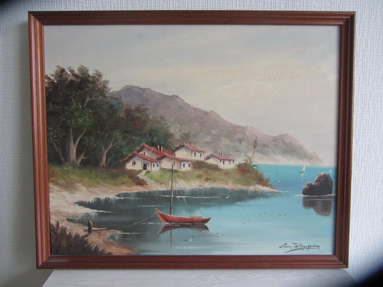 image for Oriental Seascape Oil Painting  on Canvas