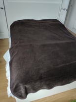 Dark brown bed cover