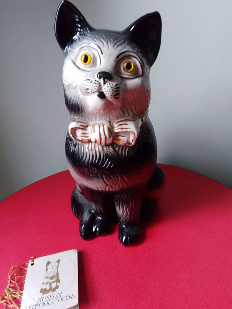 image for Vintage Bo'Ness pottery cat museum Falkirk 