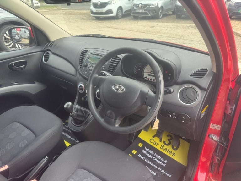 2010 Hyundai i10 1.2 Comfort 5dr HATCHBACK PETROL Manual