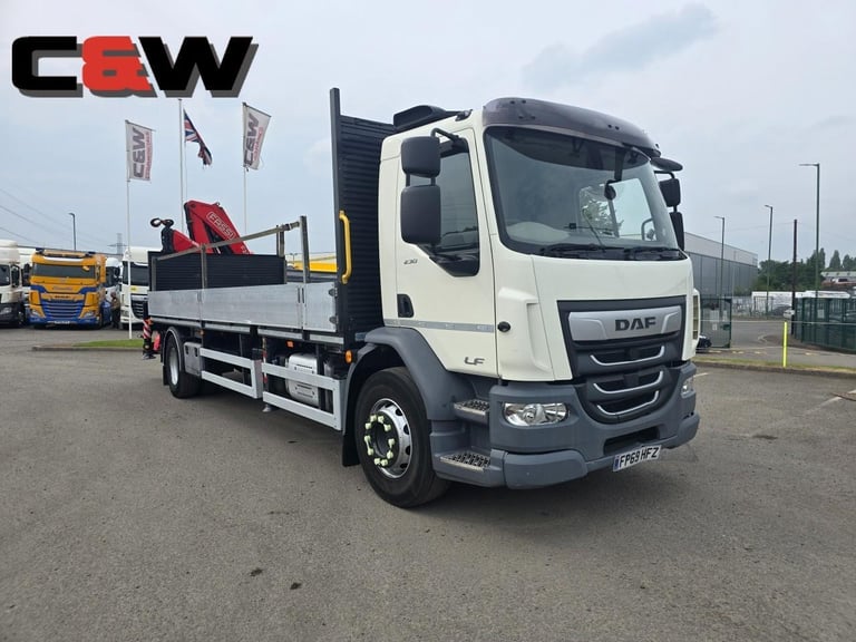 2019 (69) DAF FA LF 230 DROPSIDE WITH REAR MOUNTED CRANE - -192000kms