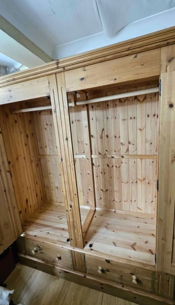 SOLID PINE WOOD Wardrobe - Quick Sale!