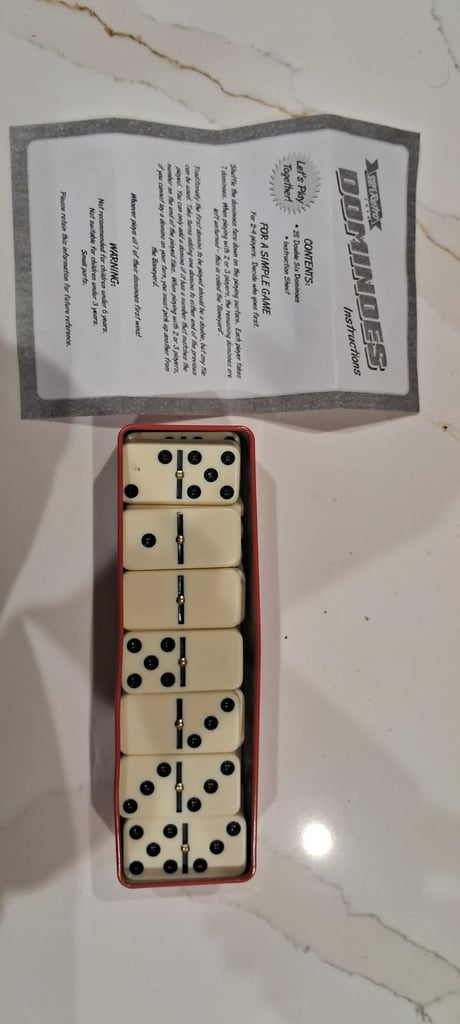 Pack Of 28 Double Six Dominoes (New)