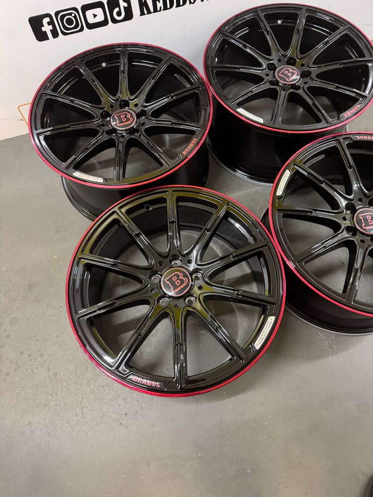 19" MERCEDES BRABUS REPLACEMENT ALLOY WHEELS C CLASS E CLASS S CLASS 