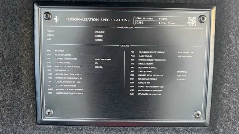 2024 Ferrari Roma 3.8T V8 Spider F1 DCT Euro 6 (s/s) 2dr CONVERTIBLE PETROL Automatic
