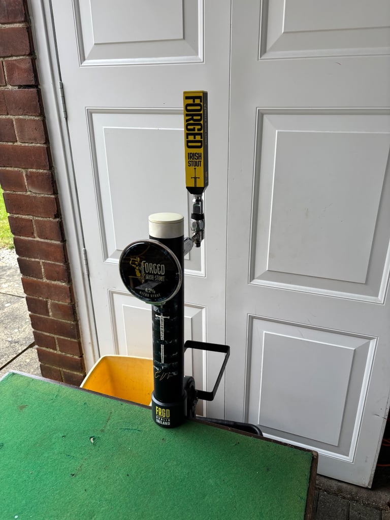 Rare forged Irish stout beer pump ideal man cave 