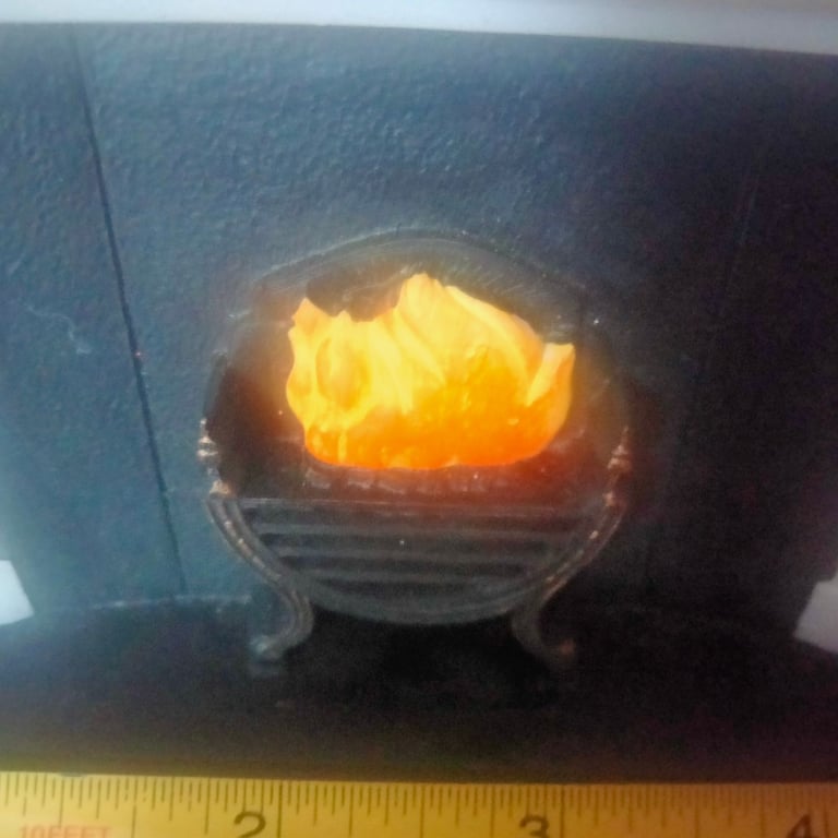 Dolls House Living room set of furniture including new cat still in packaging