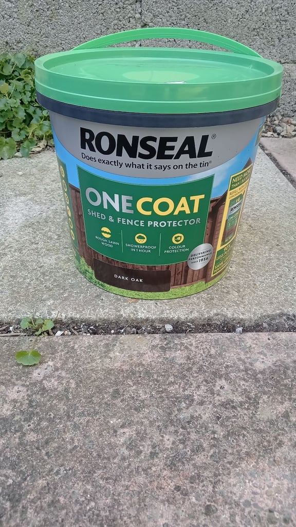image for Ronseal Dark Oak One Coat Shed and Fence Protector 5l