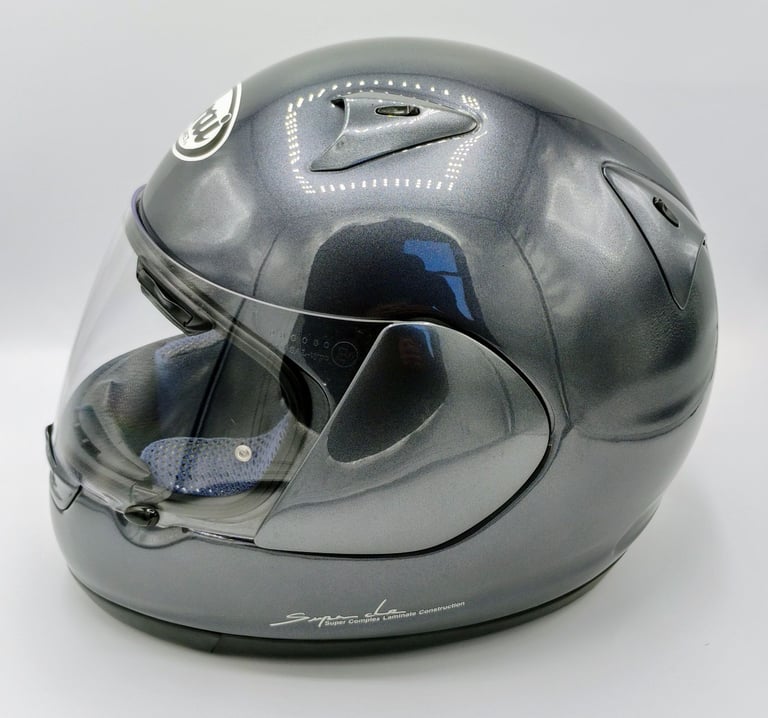 #ARAI ASTRO R MOTORCYCLE HELMET - ALUMINIUM GREY - LARGE - EXCEL COND - £115 #shoei #agv #hjc