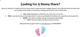 Are you Looking / interested in a Nanny Share? 