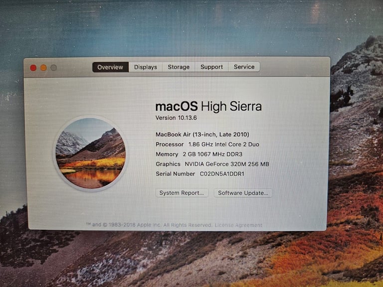 MacBook Air 13 late 2010