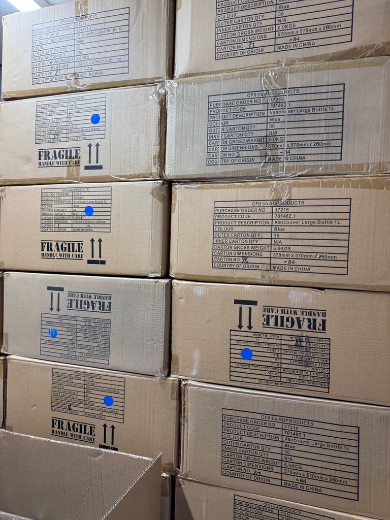 Wholesale Joblot 360 brand new 1L water bottles 