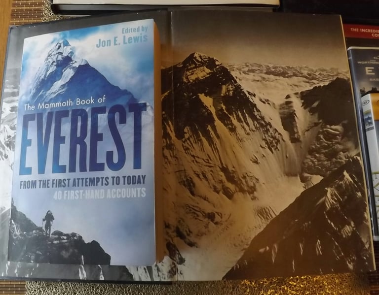 Mountaineering ~ Great Bundle ~ Mount Everest books and DVD bundle see descr for info