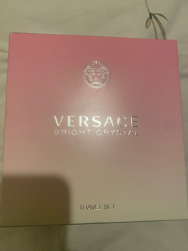 Versace Bright Crystal Set: Edt Spray 50ml + Bl 100ml Brand New In Box Sealed UK