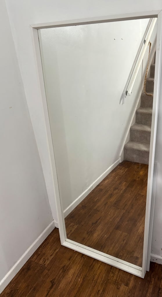 image for Ikea white mirror