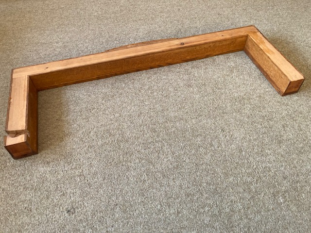 Wooden hearth surround, Mid century