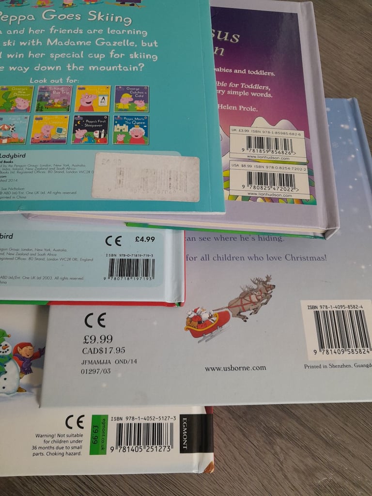 Children's Christmas books x5 Peppa Pig Farmyard Tales Santa Claus