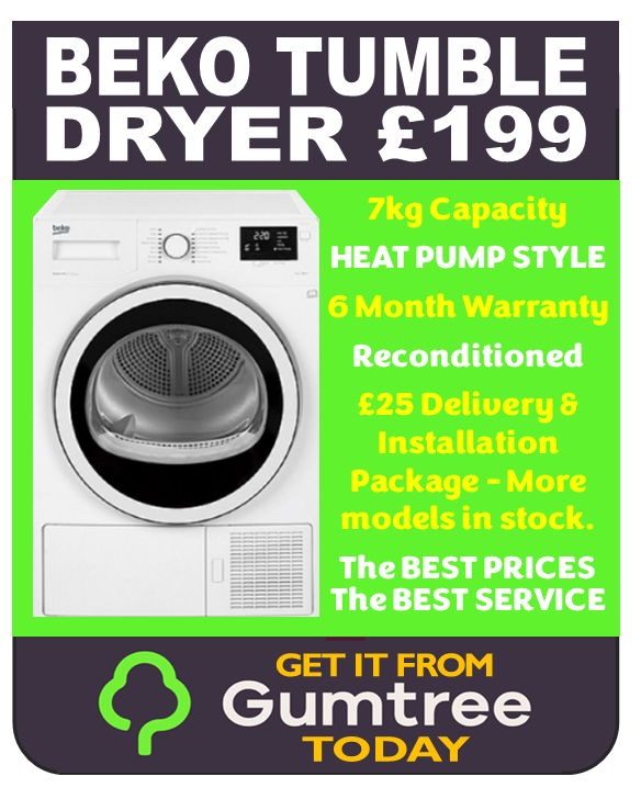 BEKO HEATPUMP Tumble Dryer - DHR73431W - 7KG -£199