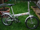 folding bike six speed good condition