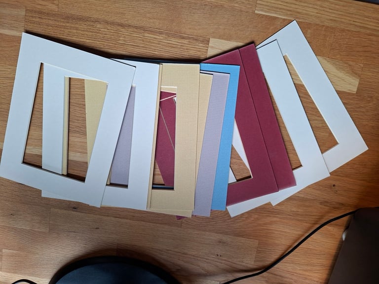 Cardboard picture/photo mounts