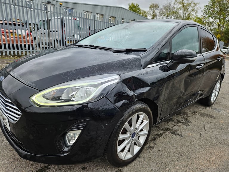 2019 69 FORD FIESTA 1.0 EcoBoost Titanium Black 5dr Damaged Salvage