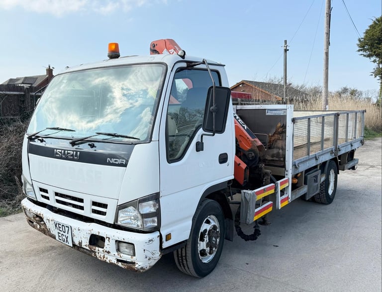 ISUZU NQR 150BHP DOUBLE DROPSIDE ATLAS TEREX 48.2 CRANE 7.5 TON MANUAL GEARBOX