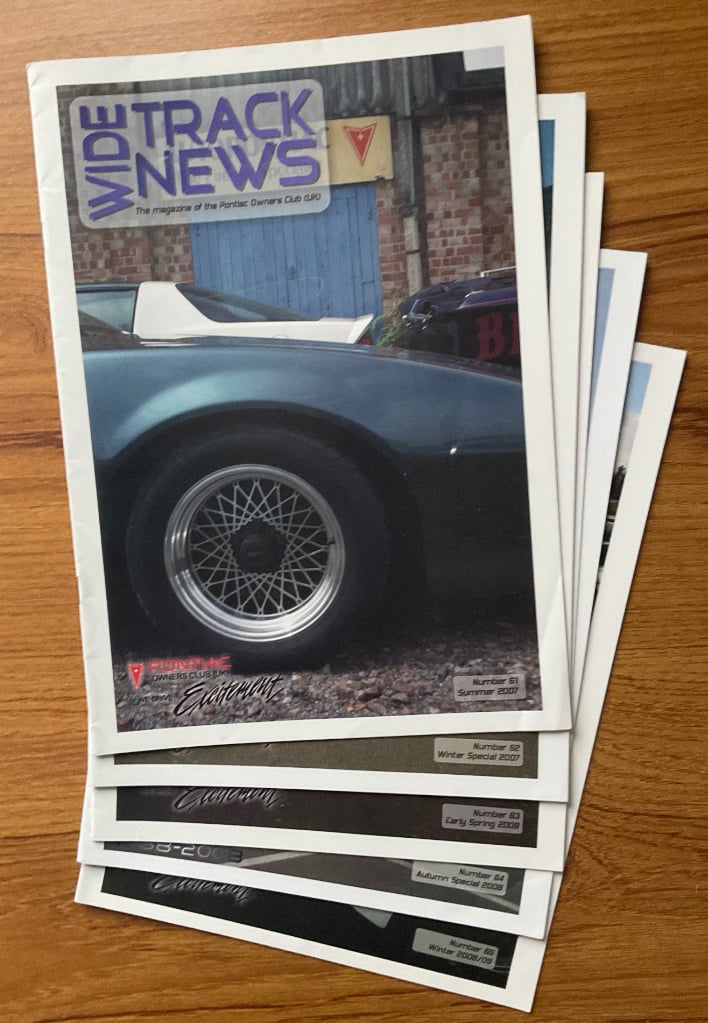 Pontiac Owners Club ‘Wide Track News’ Magazines (2002-2013)