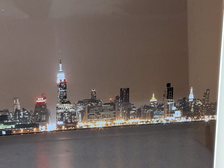 image for Manhattan Sky Line photo framed.