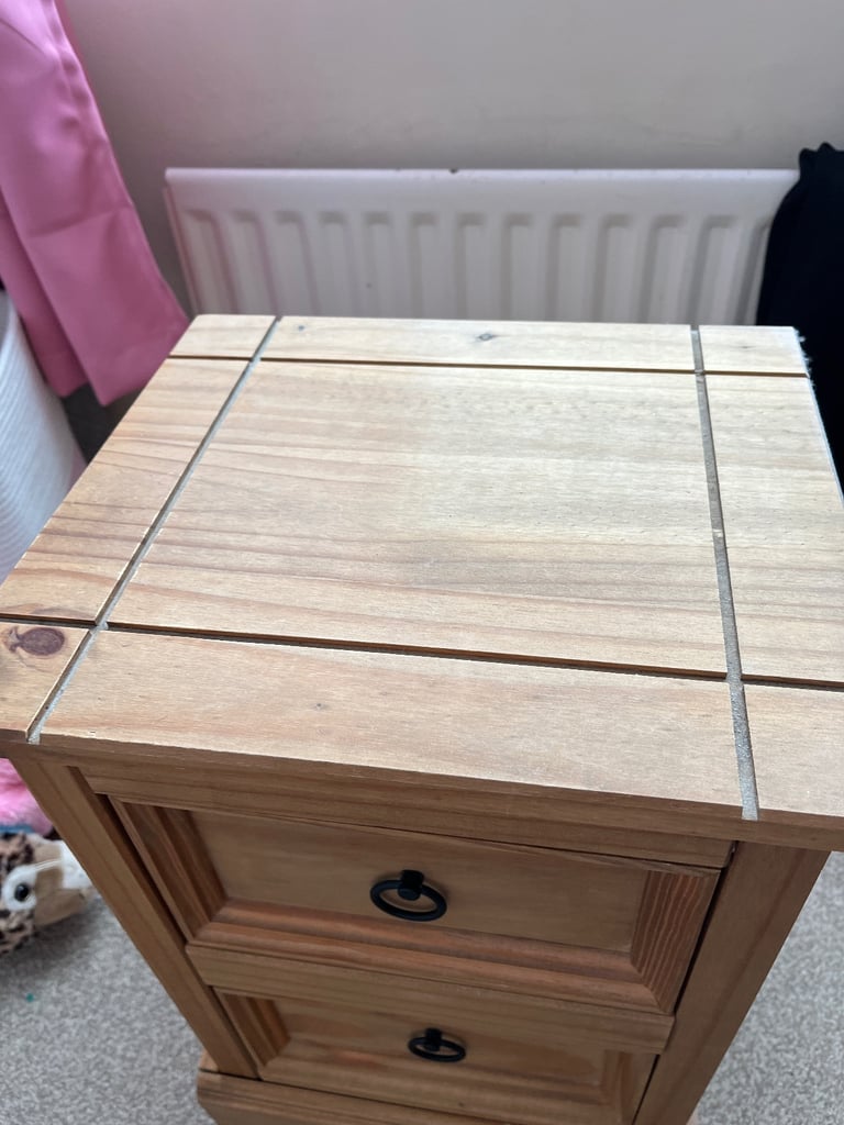 Pine bedside table 
