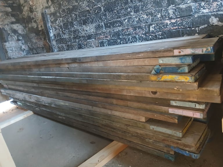 10 x 10ft reclaimed scaffold boards 