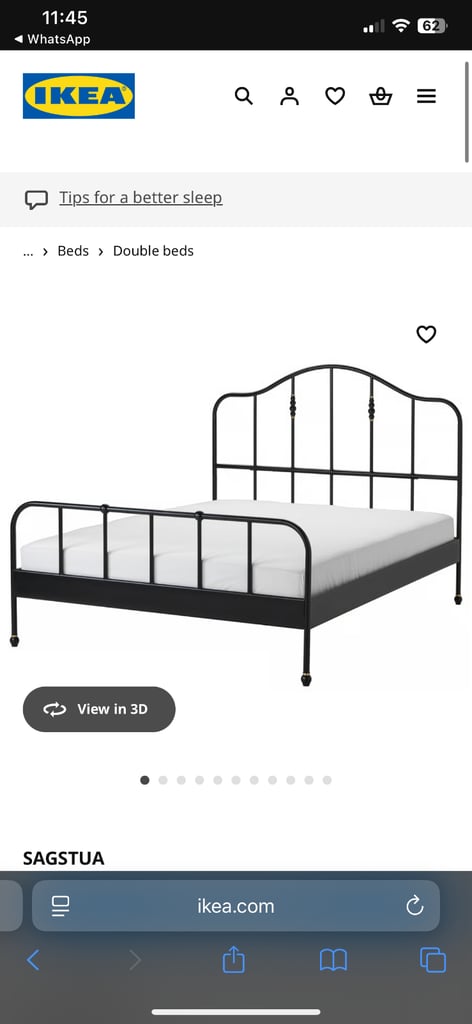 IKEA SUPER KING BED - SAGSTUA- DISMANTLED 