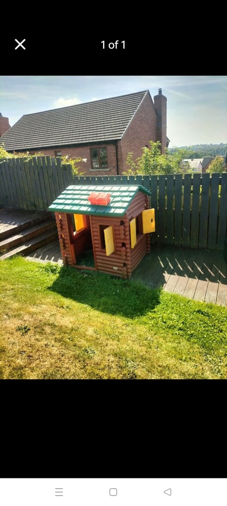 image for Little tikes playhouse log cabin 